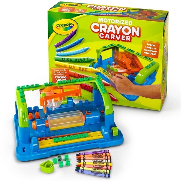 NEW! CRAYOLA Motorized Crayon Carver - Personalize & Engrave Crayons!COLLECTIBLE - Picture 7 of 9