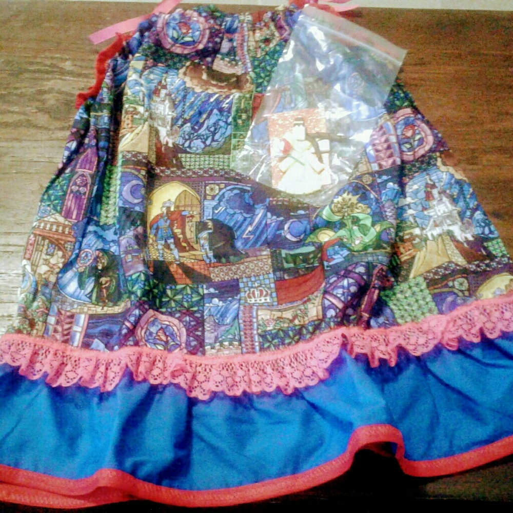 Stained glass Beauty and the Beast dress