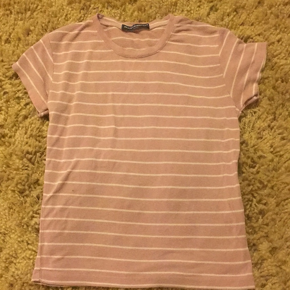 Pink and white brandy Melville t