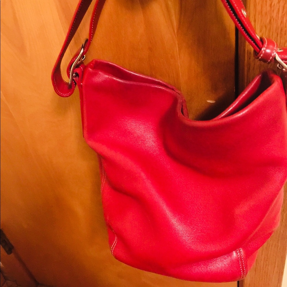 Vintage Burgundy Red Coach purse