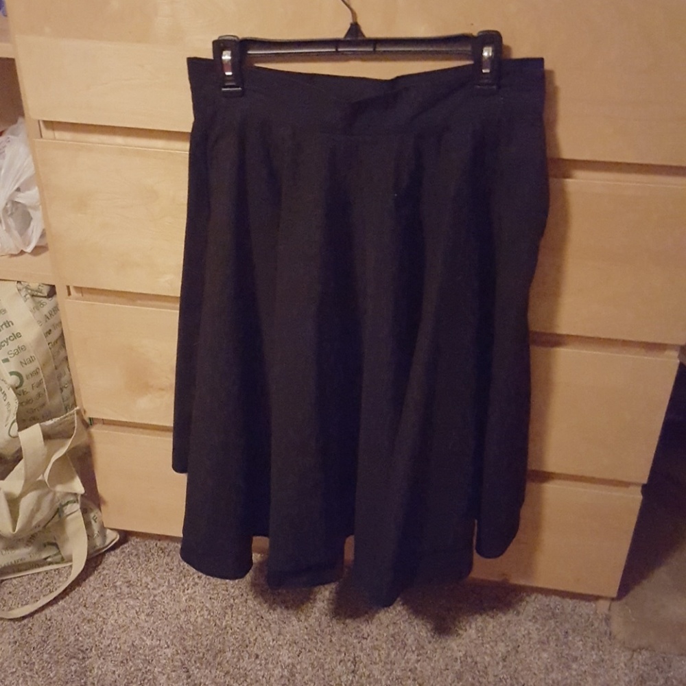 Black high waisted skirt