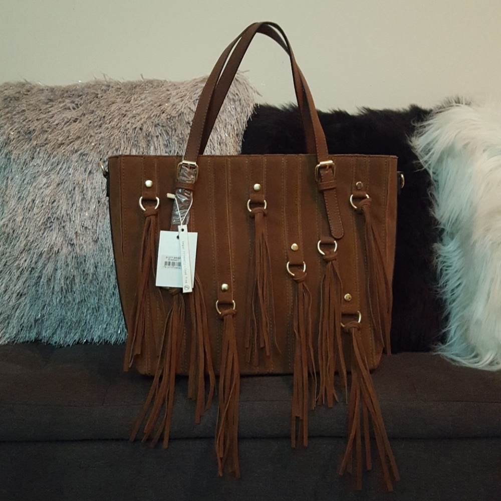 NWT! Brown Stylish Handbag