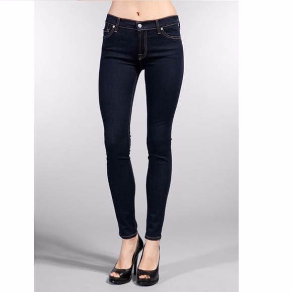 7 For All Mankind Denim - 7 For All Mankind The Skinny Jeans - Rinsed Indigo