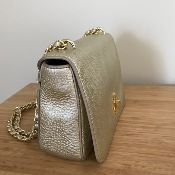 Metallic Leather Adjustable Shoulder Bag - Picture 1 of 4