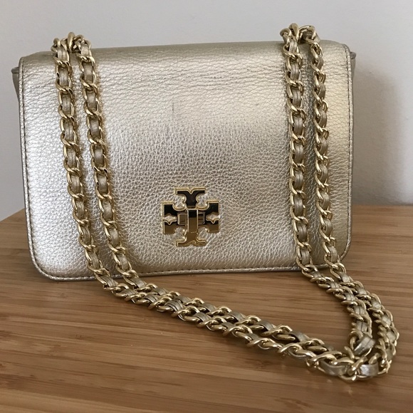 Metallic Leather Adjustable Shoulder Bag - Picture 2 of 4