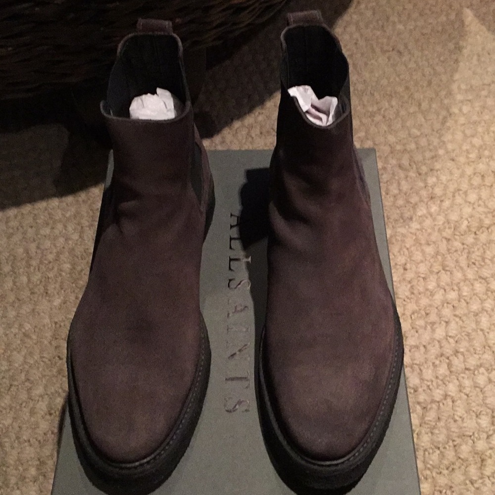 Men All Saints Suede Boots
