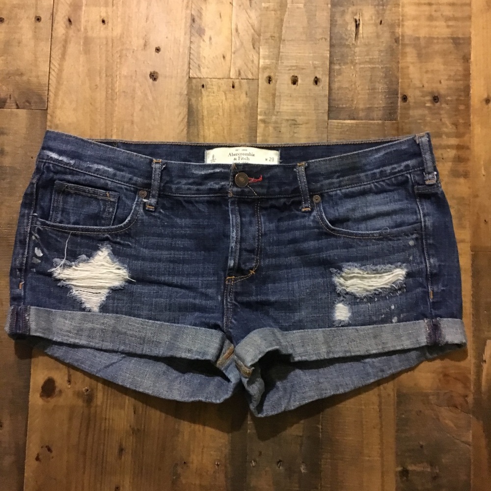 A&F Jean shorts, dark wash, size 8