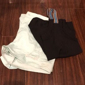 Mint high waisted shorts