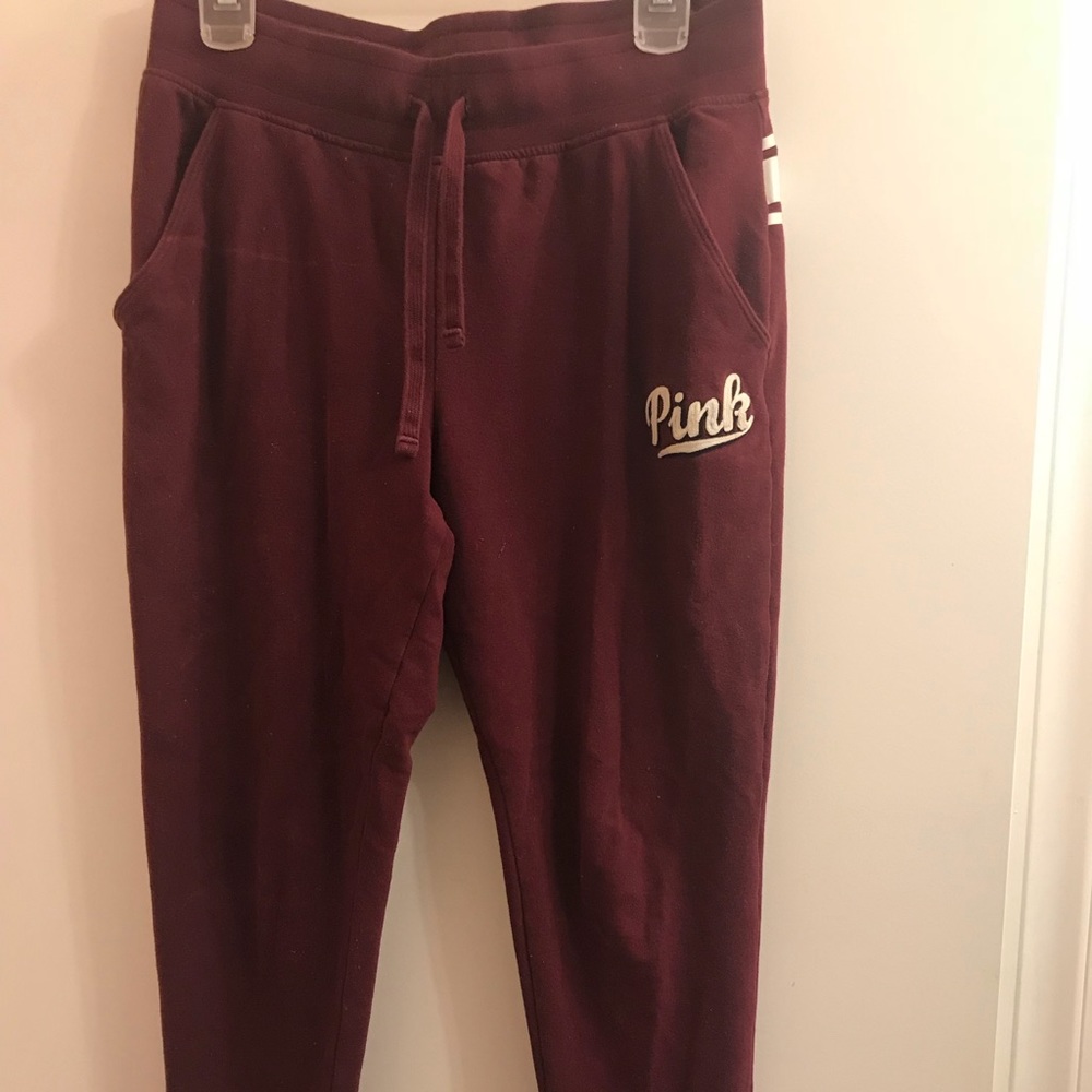 PINK BURGUNDY JOGGERS