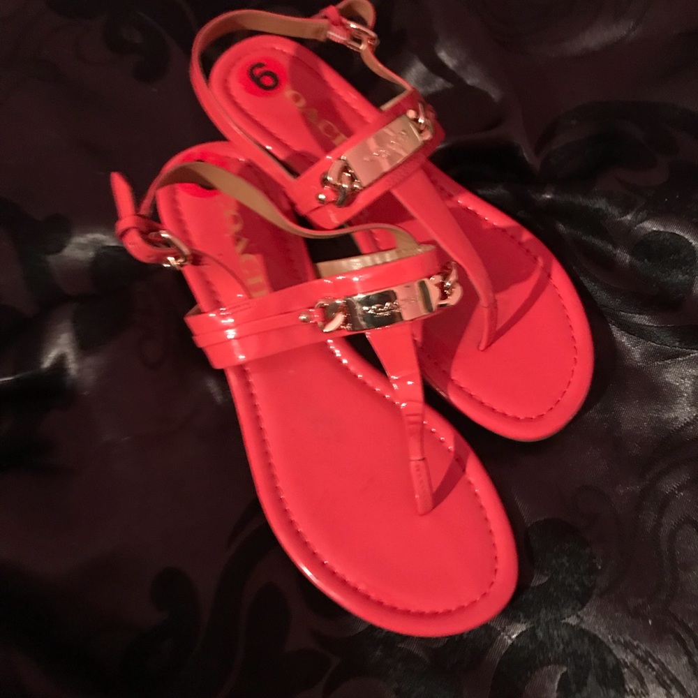 Coach  sandals size 6