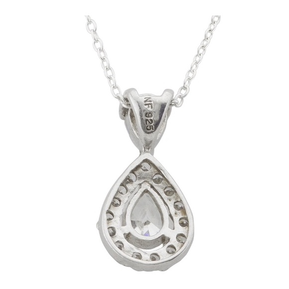 Drop pendant necklace sterling - Picture 4 of 4