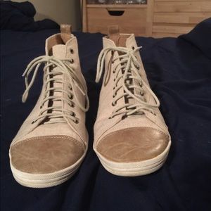 Canvas high-top sneaker