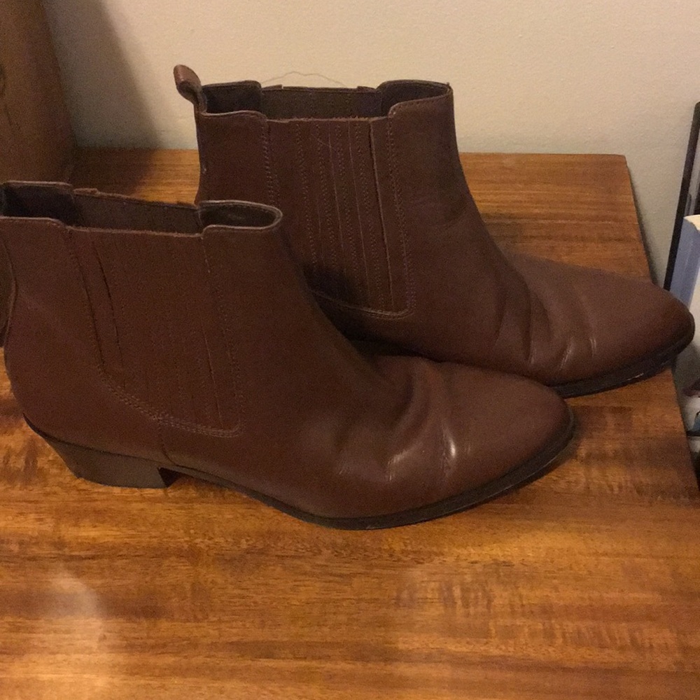J Crew leather bootie