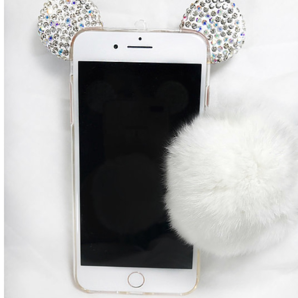 Pom Pom bling phone case
