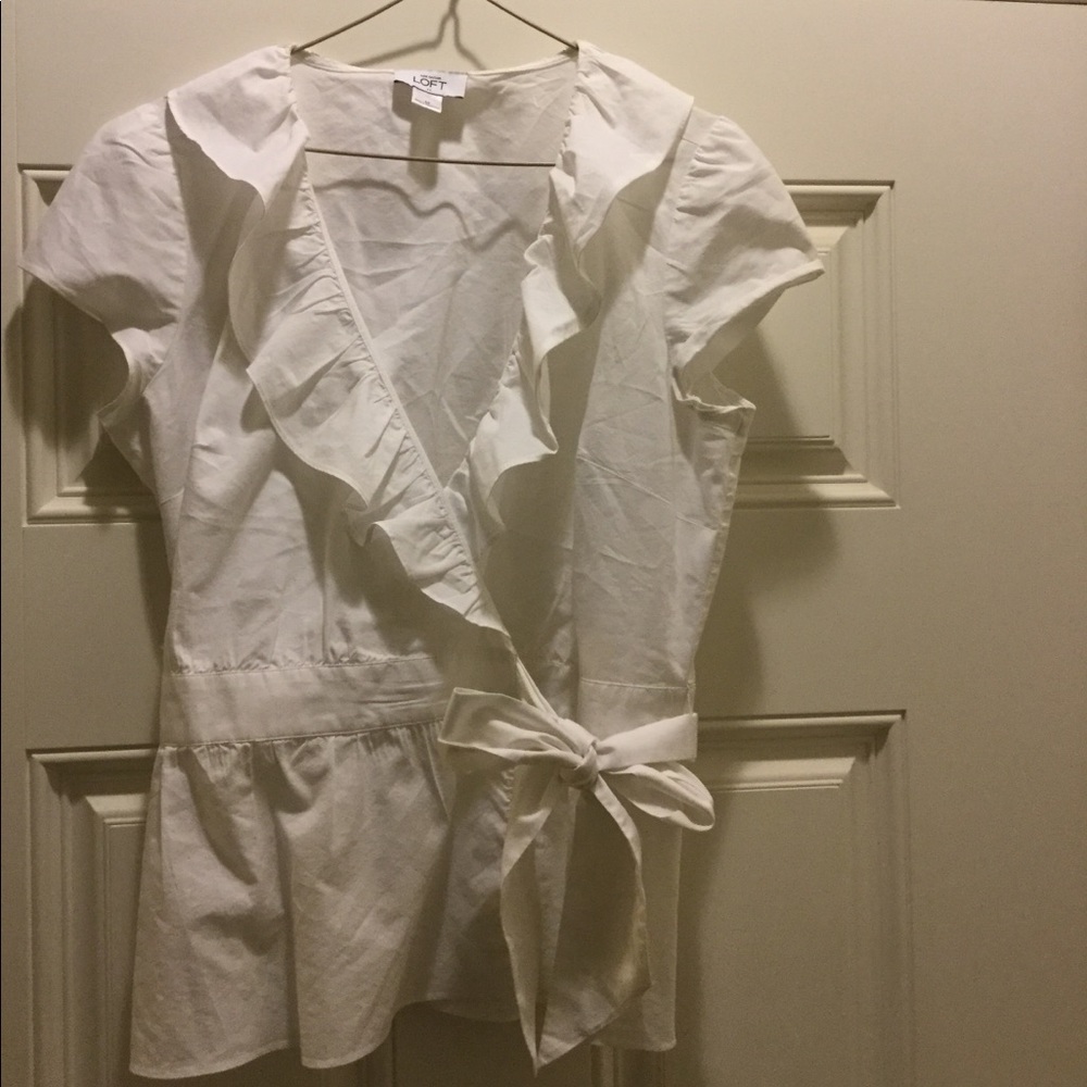 White casual Ann Taylor -Loft, blouse