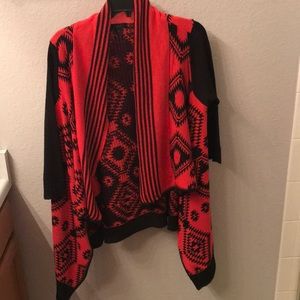 Trapeze tunic cardigan