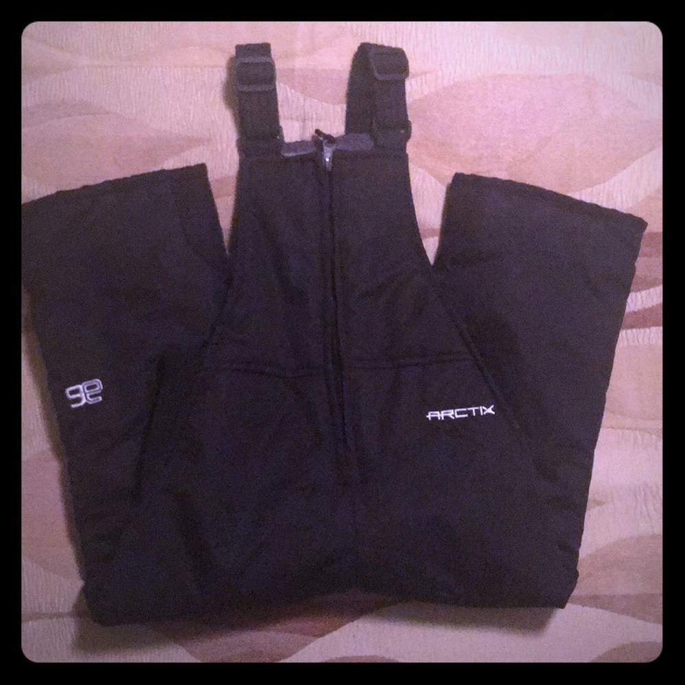 Snow Bib Black Unisex Size 4T