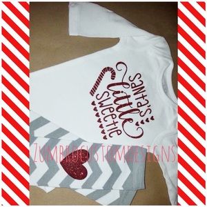 0-3 month Santa’s Little sweetie onesie
