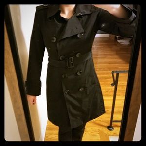 London Fog Black Rain Coat