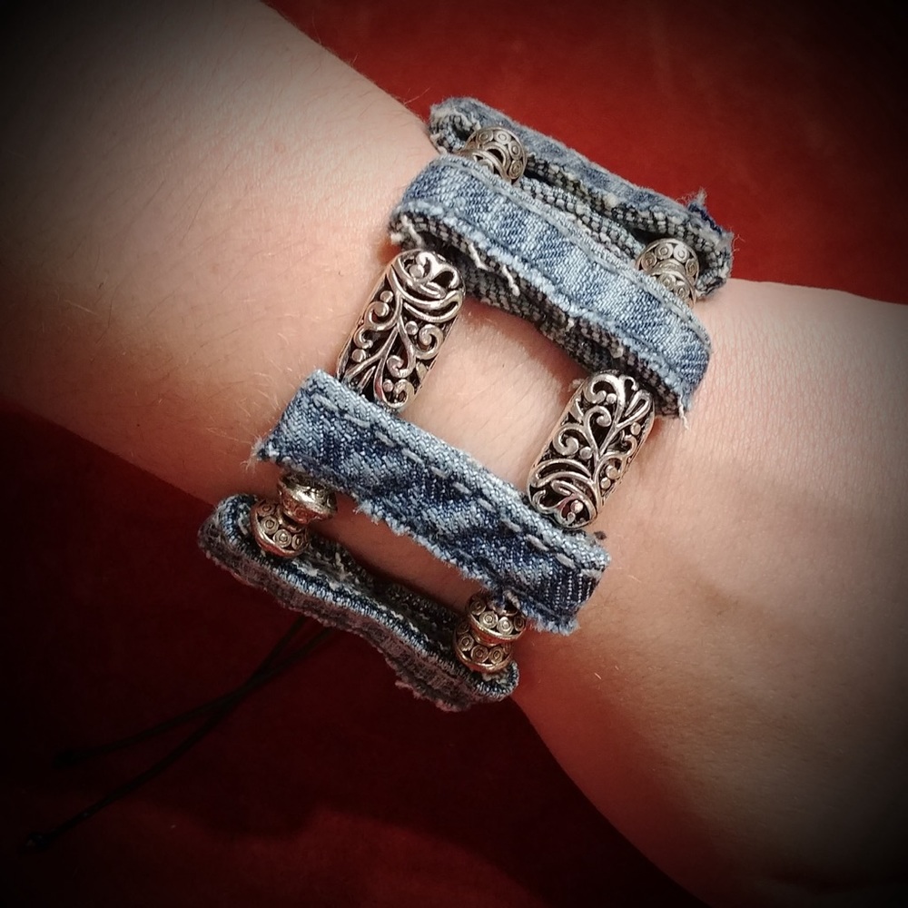 Denim Boho Bracelet