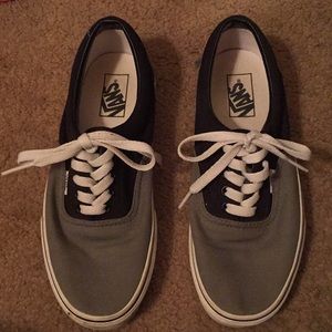 Grey and black vans