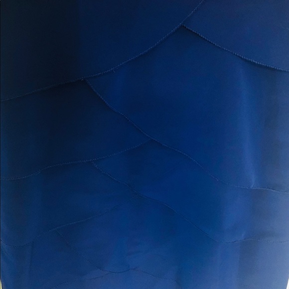 Hannah G Blue/Purple Racerback Silk Midi Dress - Picture 4 of 5