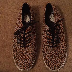 Leopard print vans