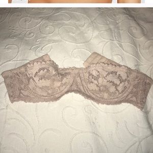 Free people lace strapless bra 32a