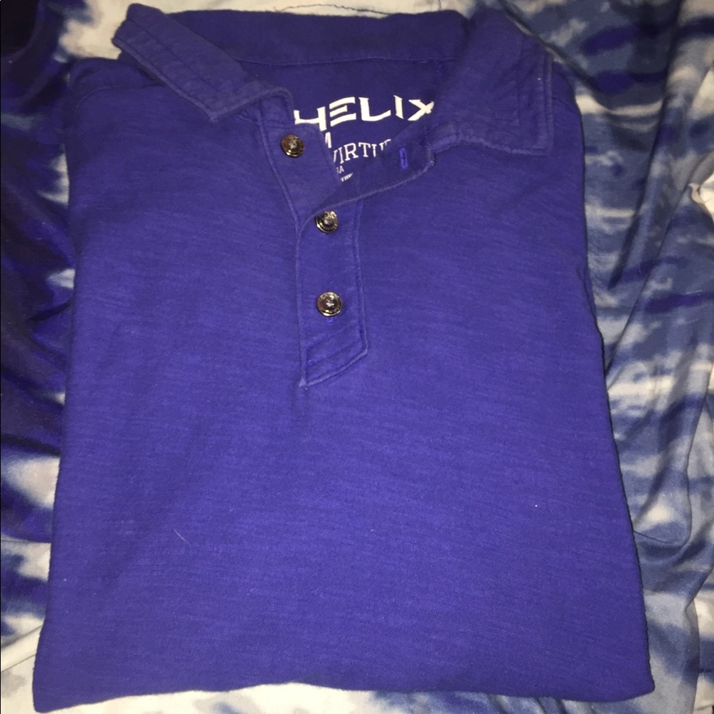 Bright blue tee