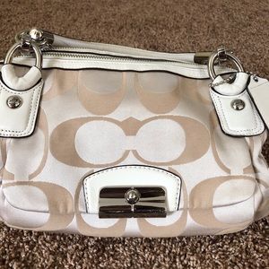 Off-white coach purse -  good used condition.