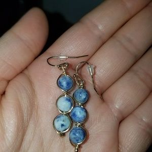 Stone earrings