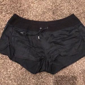 Bebe sport black silky shorts