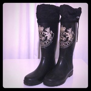 Juicy Couture rain boots (size 8)