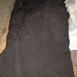 Black Volcom snowboarding pants