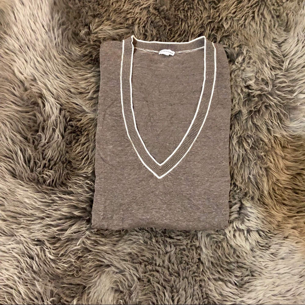 Club Monaco long sleeve linen tee