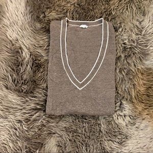 Club Monaco long sleeve linen tee