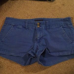 Blue corduroy shorts