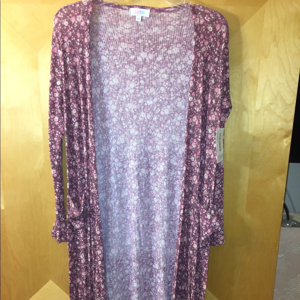 LulaRoe XS Floral Sarah Cardigan Sweater NWT!