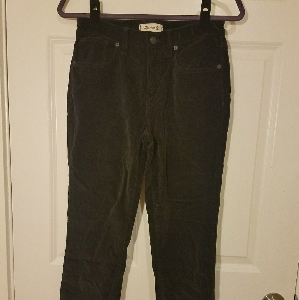 Madewell Highwaisted Velvet Pants