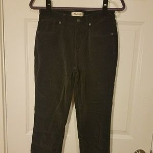 Madewell Highwaisted Velvet Pants