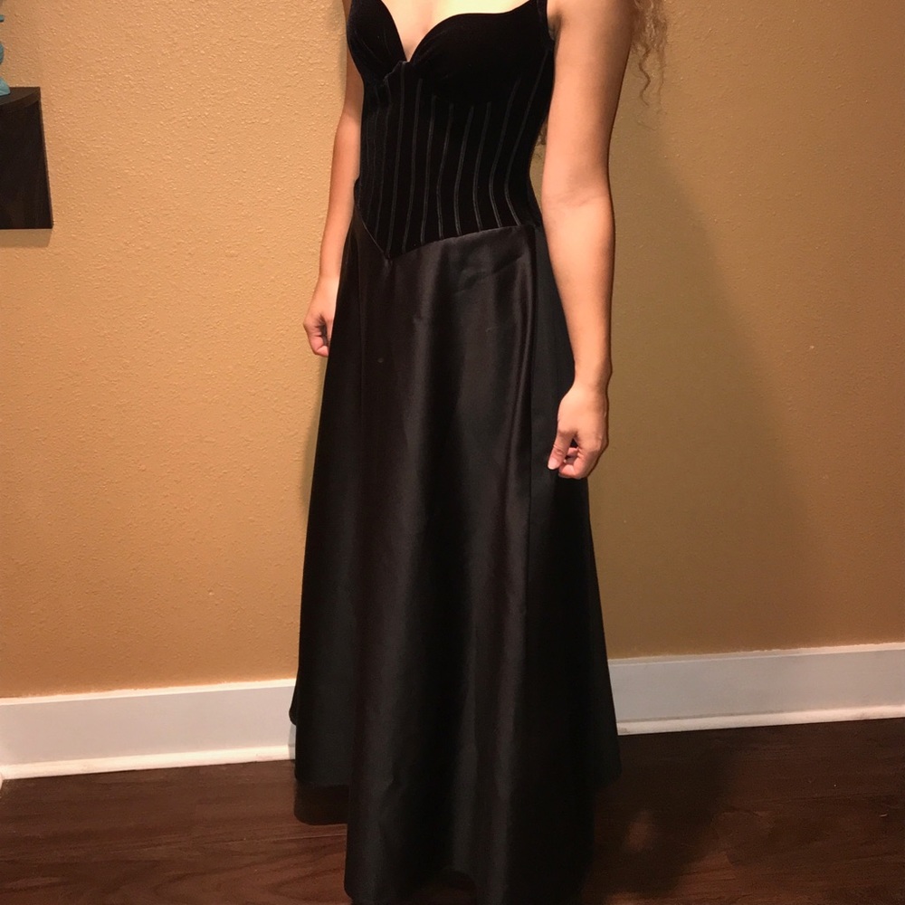 Black Tahari Evening Gown