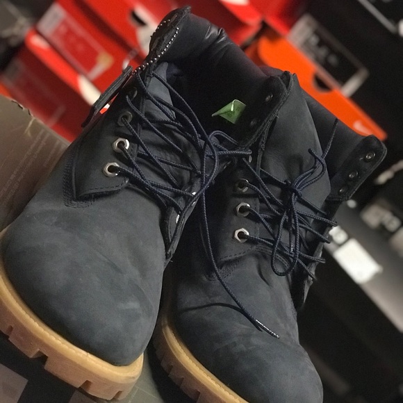 Navy blue timberlands