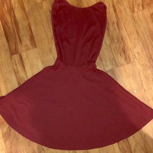 American Apparel Maroon Skater dress