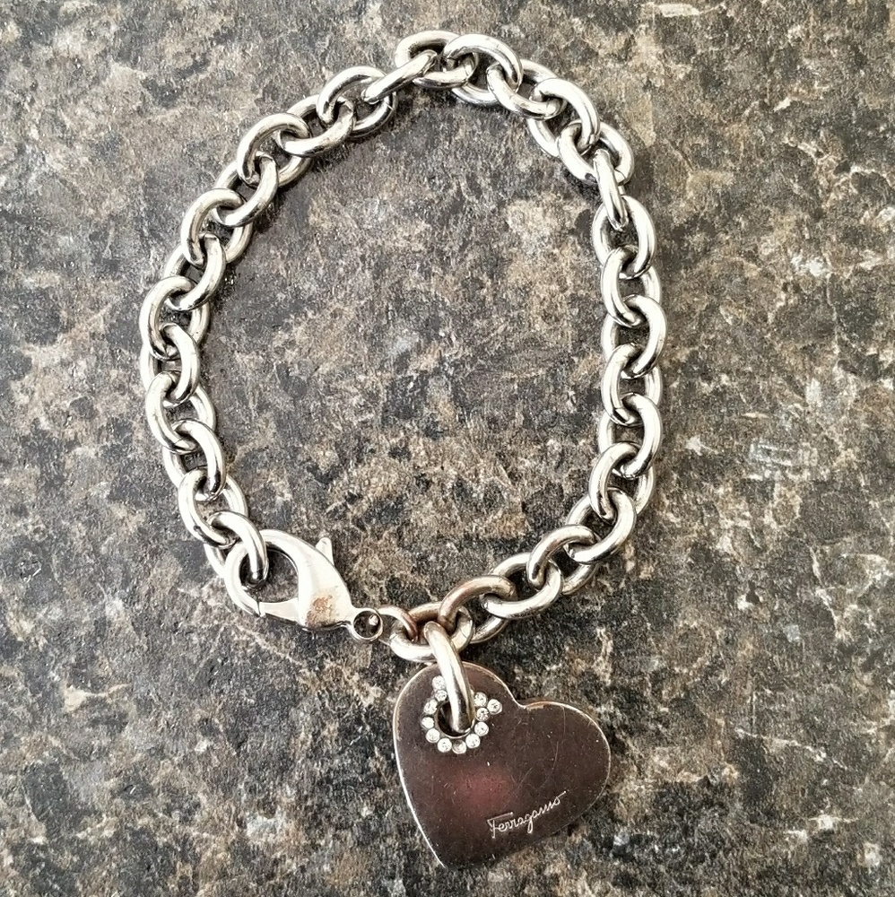 Ferragamo Heart Charm Bracelet