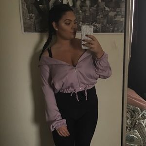 Purple light weight jacket