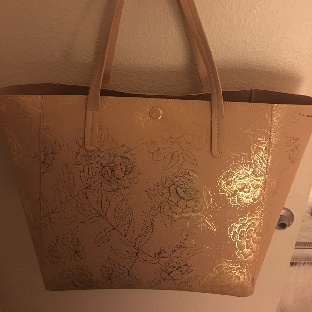 Women's Reversible Faux Leather Tote Bag