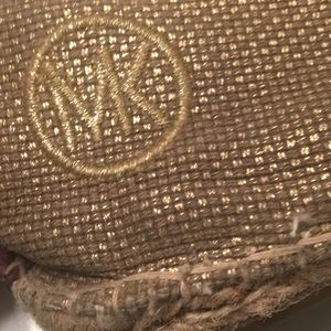 Michael Kors golden Khaki slides