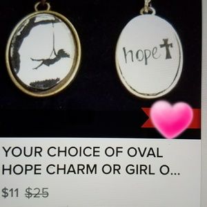 Oval charm