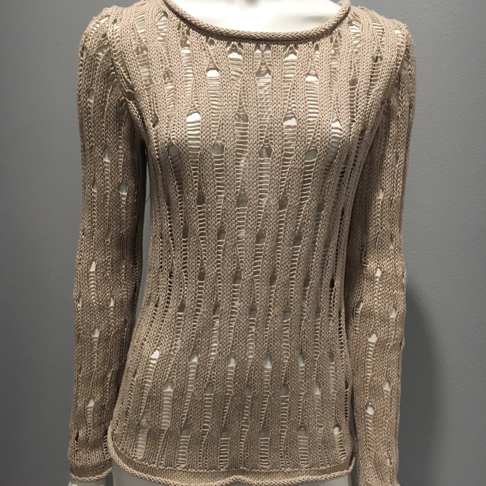 Michael Kors distressed knitted sweater