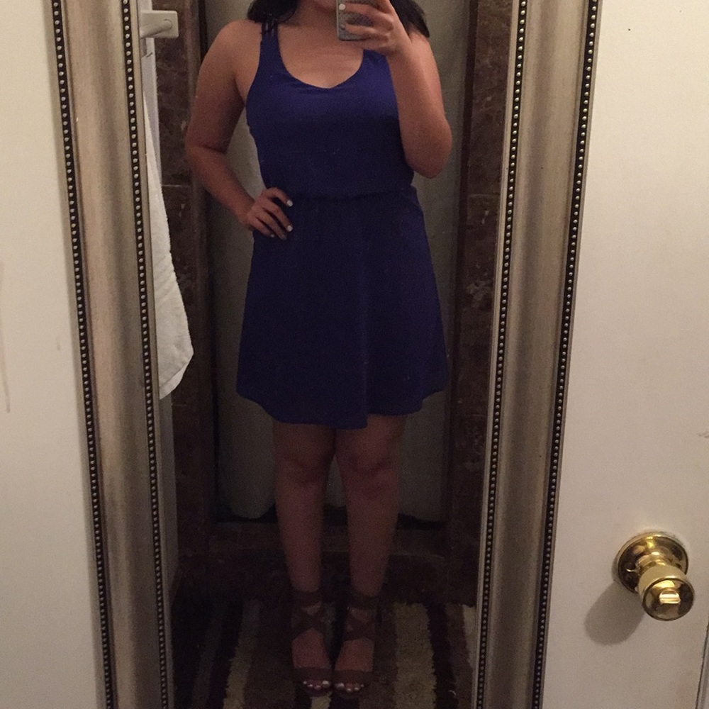 Royal blue dress
